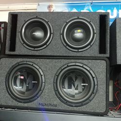 2 Skar 10" Subwoofers In A Double Ported Box