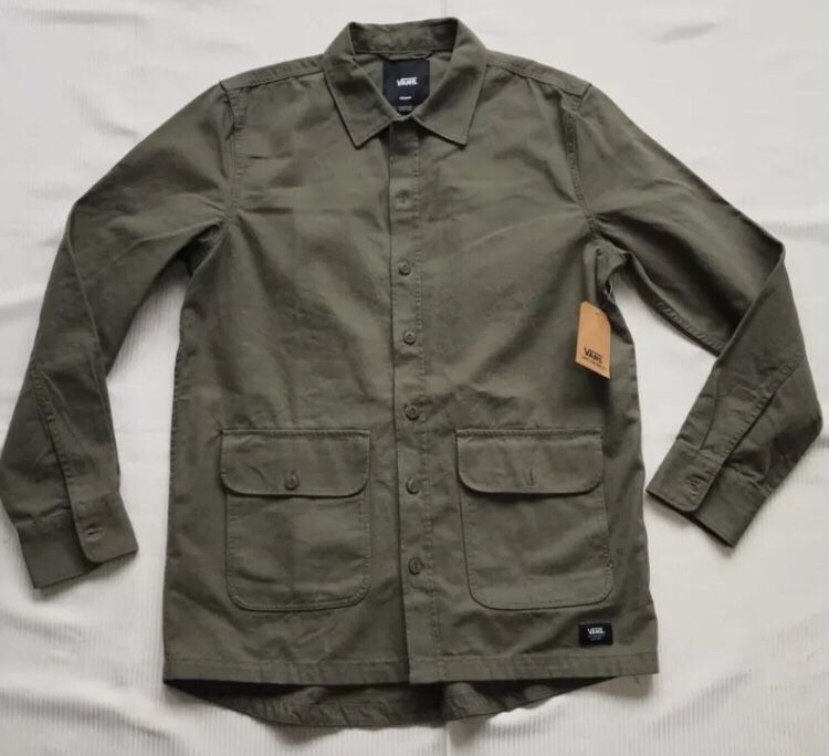Vans Winchester Shirt Jacket Army Size Medium Men’s New With Tags