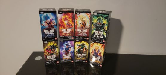 Dragon ball fusion world FB01 thru 08, Japanese version