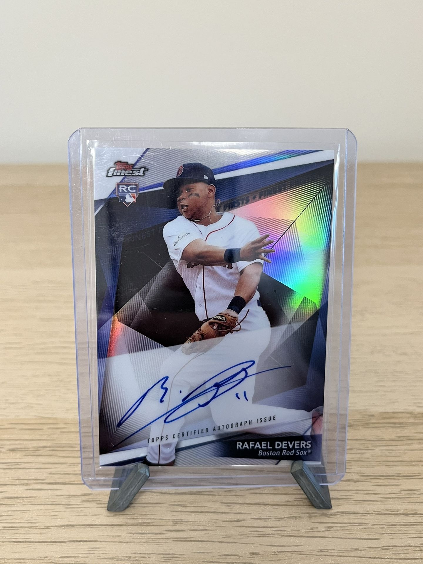 2018 Topps Finest Rafael Devers Auto RC