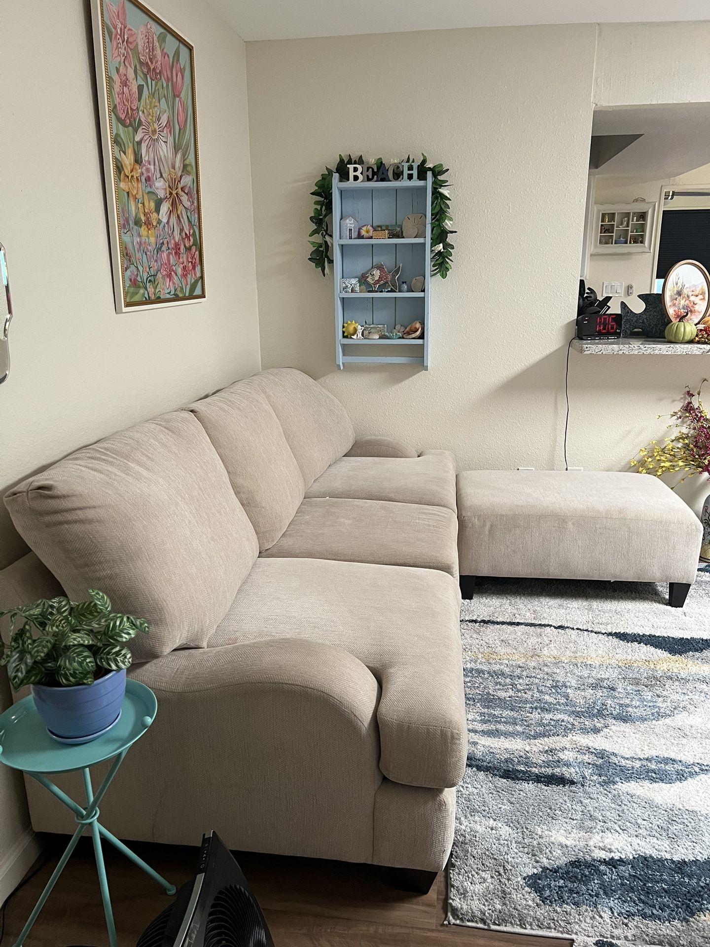 Living Spaces Sectional Couch
