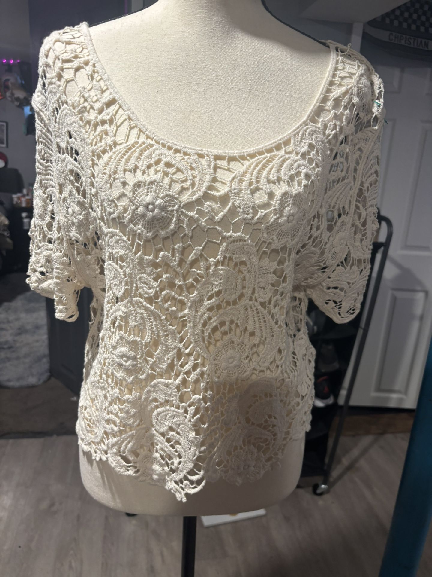NWOT Express Boho Lace Top