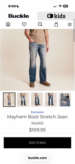 Salvage Mayhem Boot Stretch Jeans
