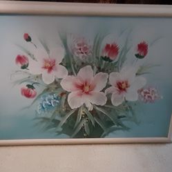 Large Beautiful Oil Painting With Frame