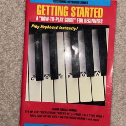 Getting Started Piano Keyboard Book