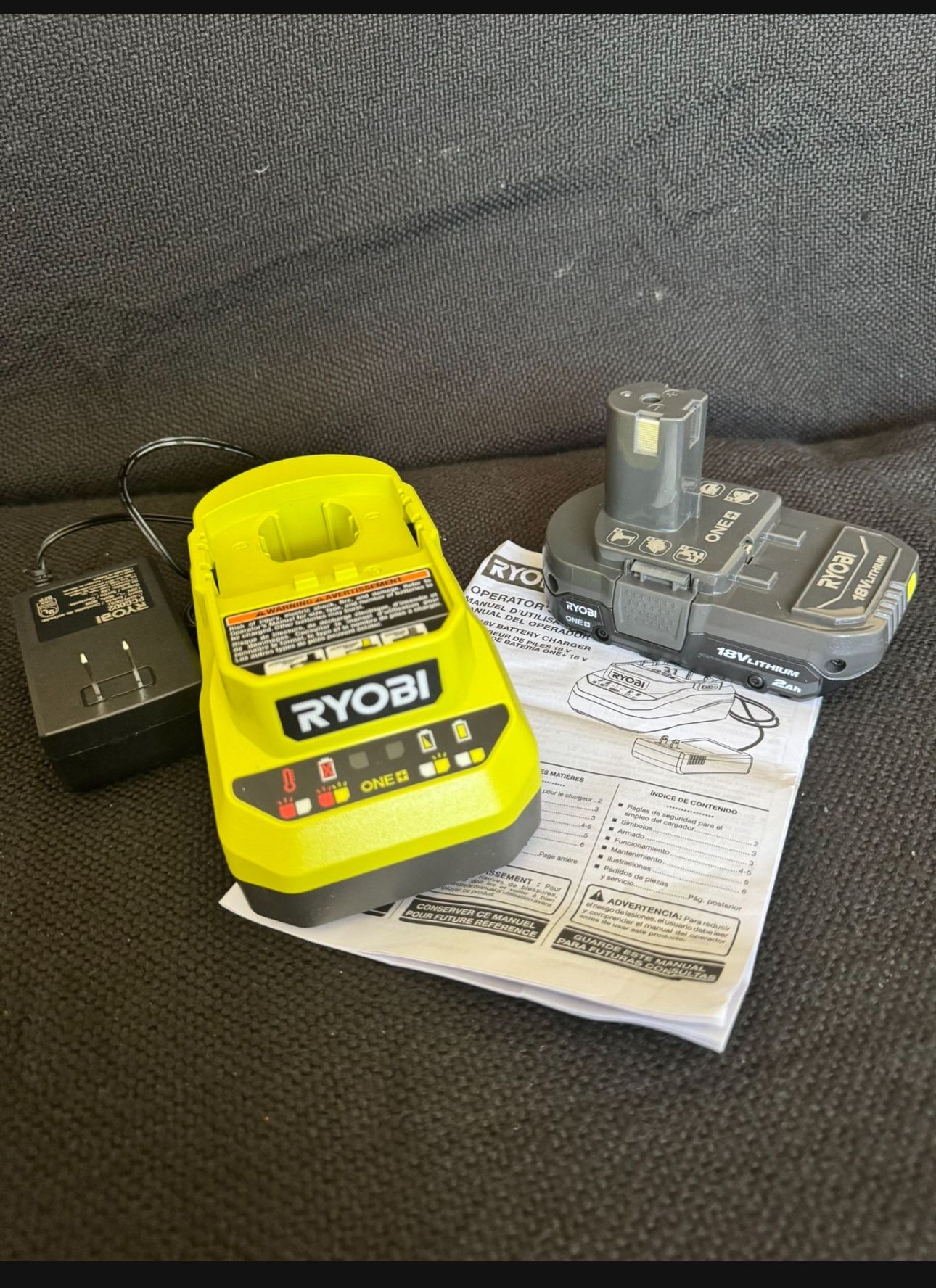 🔥 New Ryobi 18V Charger + 18V Battery