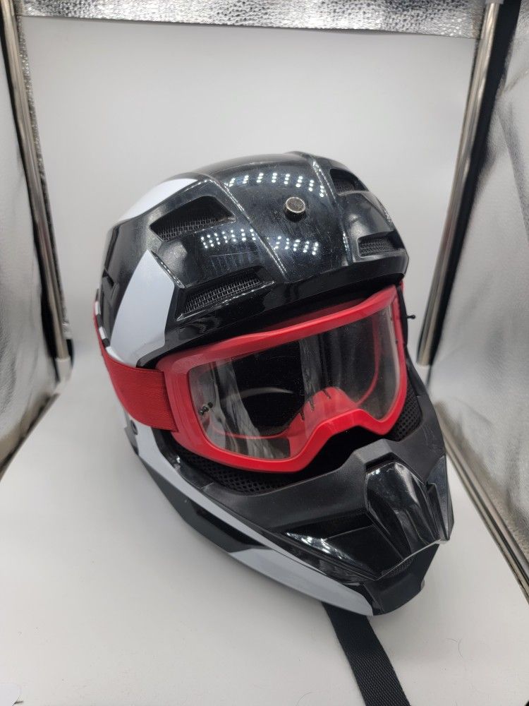 FOX Motorcycle Helmet with goggles