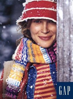 Gap 2003 Holiday Fair Isle 100% Lambswool Scarf