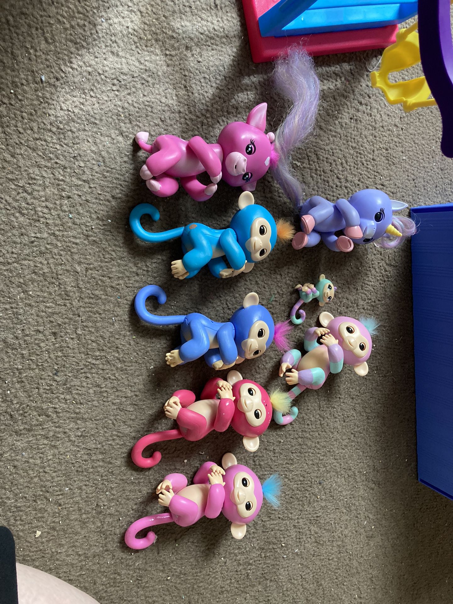 7 fingerlings And Baby And Swing set 