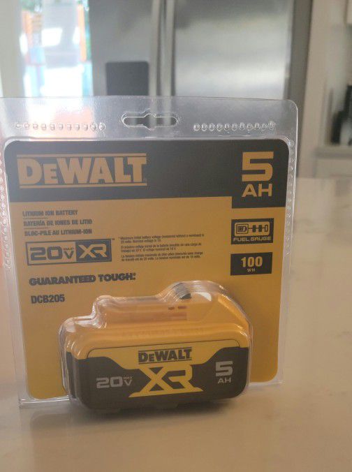 DEWALT
20V MAX XR Premium Lithium-Ion 5.0Ah Battery Pack
Brand New ( each Battery Price)
$70.00  firm on price 