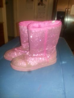 Girls glitter boots size 3