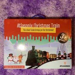 Christmas Train Set Real Smoke, Light and Sound Toy. Age 3 And Up ATLASONIX