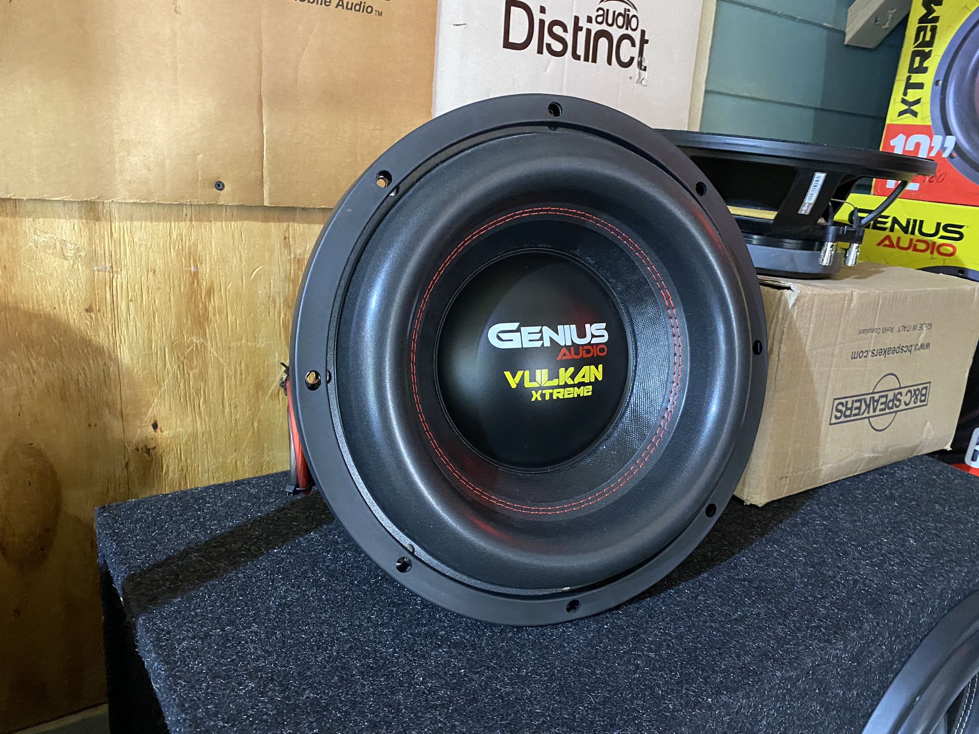 New 12" Genius Audio Vulkan Xtreme 4000w Max Power Subwoofer  $440 