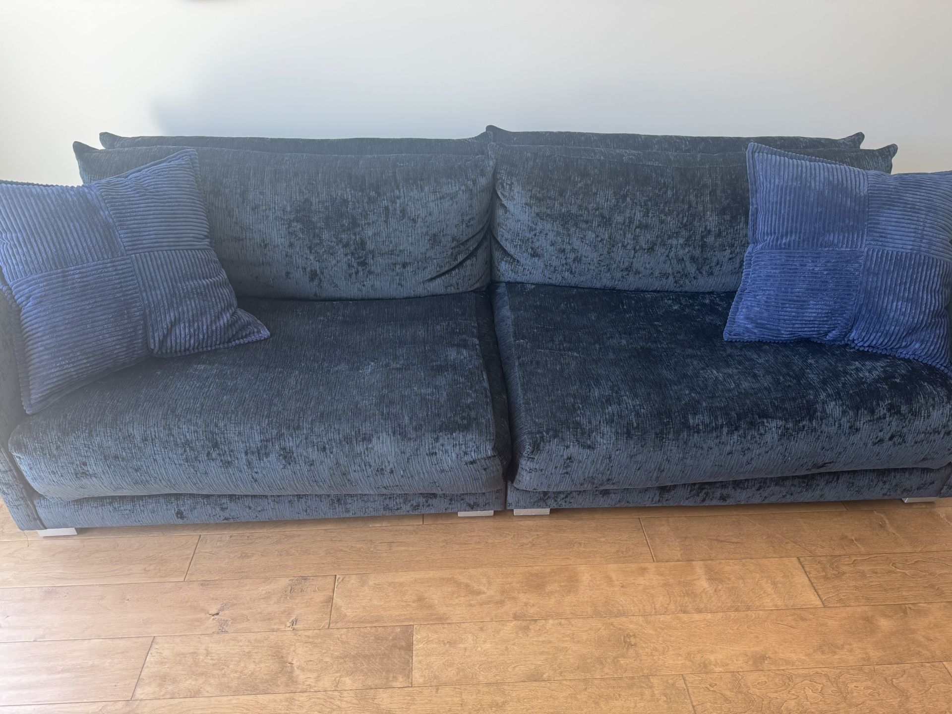 Blue Velvet Couch