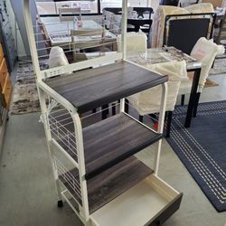 New Rollaway Portable Kitchen Pantry Shelving Storage Cabinet Available In Other Colors 