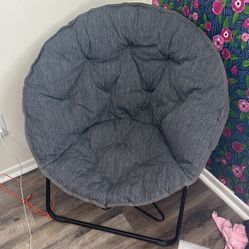 Gray Saucer Chair