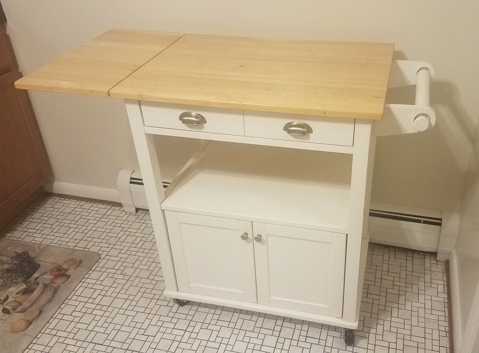 Rolling kitchen island / craft table
