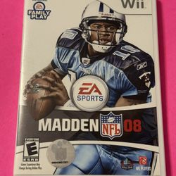 Madden NFL 08 Nintendo Wii Game Football