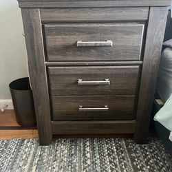 2 Drawer Side End Table 