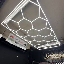 Hexagon Honeycomb LED Garage Or warehouse Lights