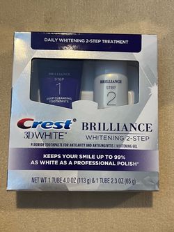 New unopened Crest 3D White Brilliance Whitening 2-Step Kit