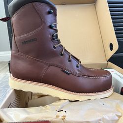 Red Wing Traction Tred 8 Inch Waterproof Safety Toe Boots Size 12