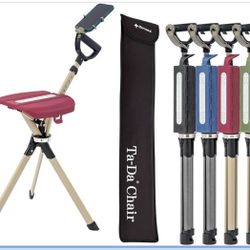 Folding Walking Stick with Seat