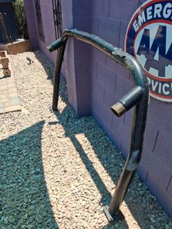 Vintage roll bar and chrome running boards