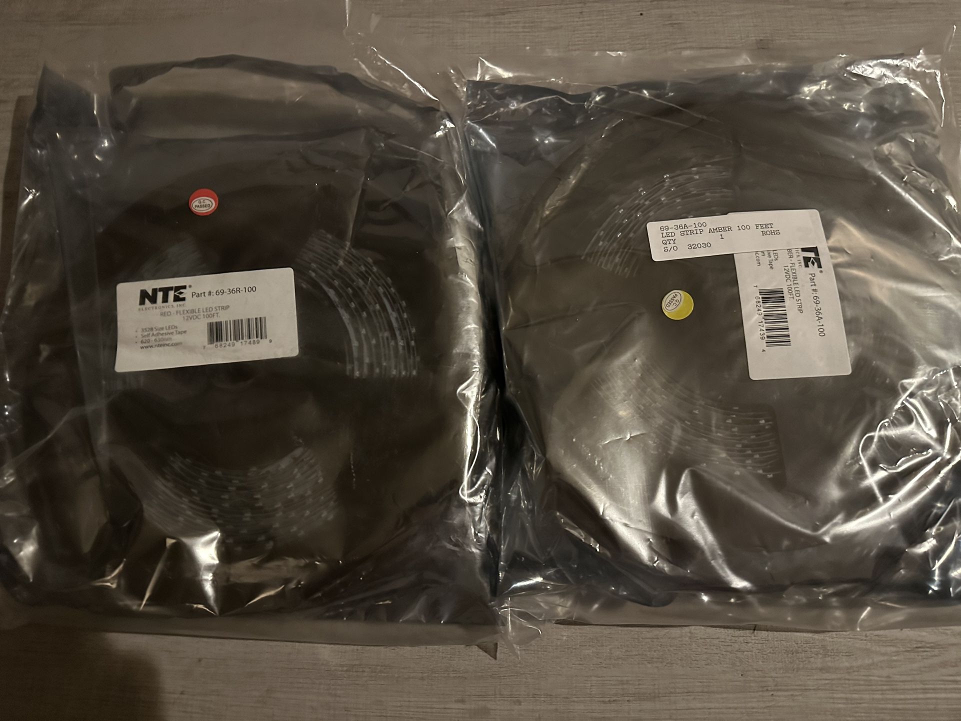 Led Strips Red And Amber