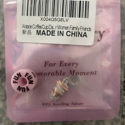 Sterling Silver Coffee Charm