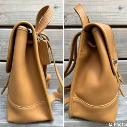 Camel Nickel Vintage Coach leather daypack backpack 9960 for Camel Nickel Vintage Coach leather daypack backpack 9960 for