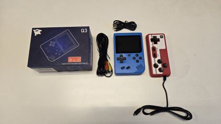 Retro Handheld Game Console, Portable Handheld Video Game Player with Extra Gamepad, Support TV Output, Rechargeable Retro Arcade Gaming System