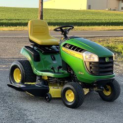 John Deere E140 Riding Lawn Mower Tractor 48” Deck Auto 22HP 60hrs Bagger Available