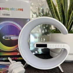 NEW G Wireless Charging Night Light with Bluetooth Speaker Sound 