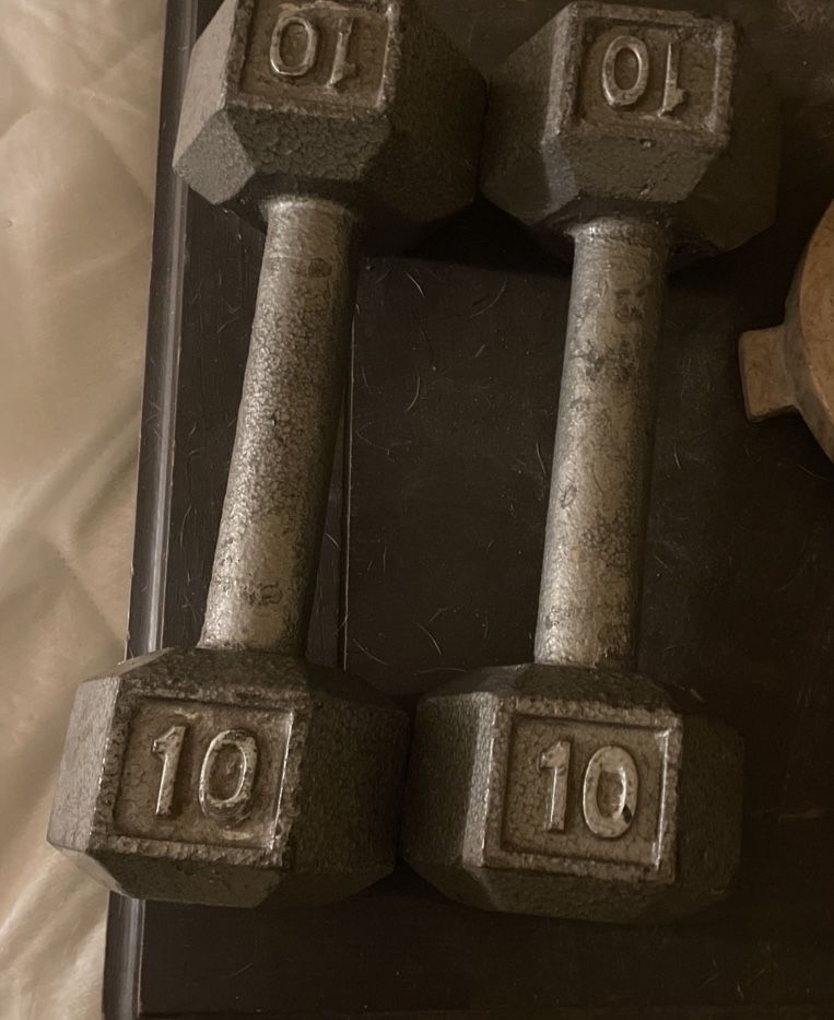 10 pound dumbbells