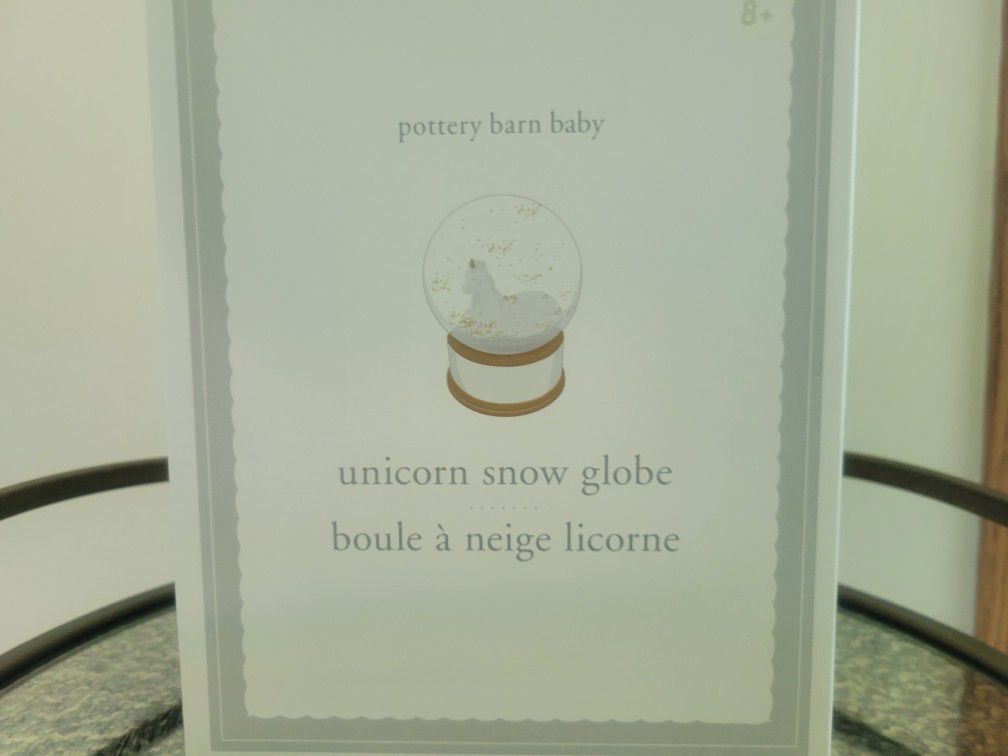 Unicorn Snow Globe