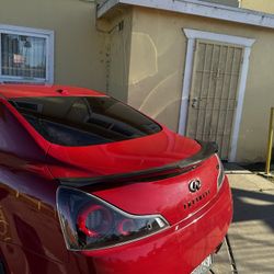 G37 Coupe Trunk With Carbon Fiber M Style Wing