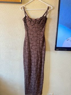 Brown maxi dress