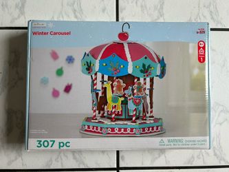 FurReal Sweet Jammiecorn Unicorn Interactive Plush Creatology Winter Carousel for Kids Age 6+ Christmas 3D Assembly Kit 307 Pc.Lights & Sounds Toy NEW