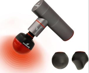 Wellbody Deep Tissue Massage Gun with Heat Ball Technology | 4 Speed Options | Portable Massag