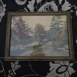David Davidson Framed Nh White Mountain Artwork