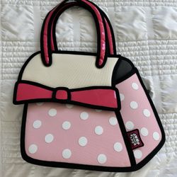 2D Cartoon Bag Jump From Paper Brand