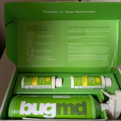 FREE:: New BugMD Spray Bottle (empty), & Liquid Concentrate Bottles (full) x2; fcfs.