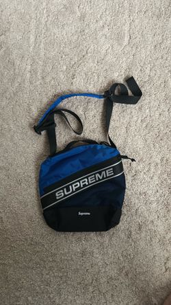 Supreme Logo Shoulder Bag Blue