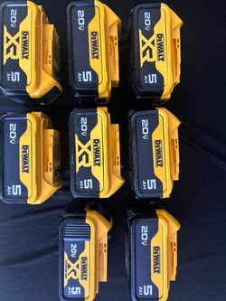 Dewalt 5amp battery’s