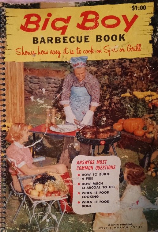 Big Boys Mid Century Barbeque Book Spiral Bound 