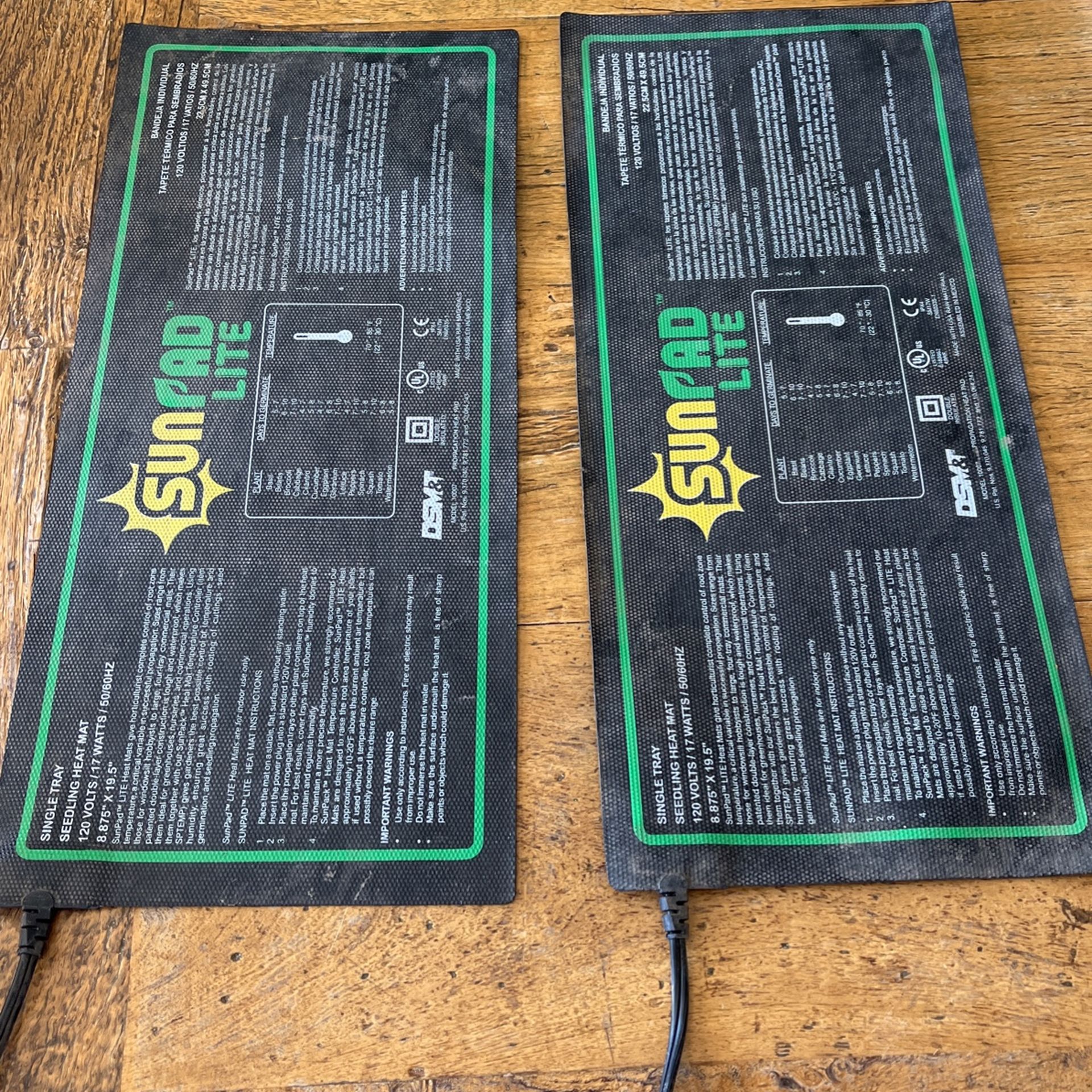 2 Seedling Heating Pads