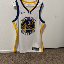 Men’s Curry White And Gold Jersey 