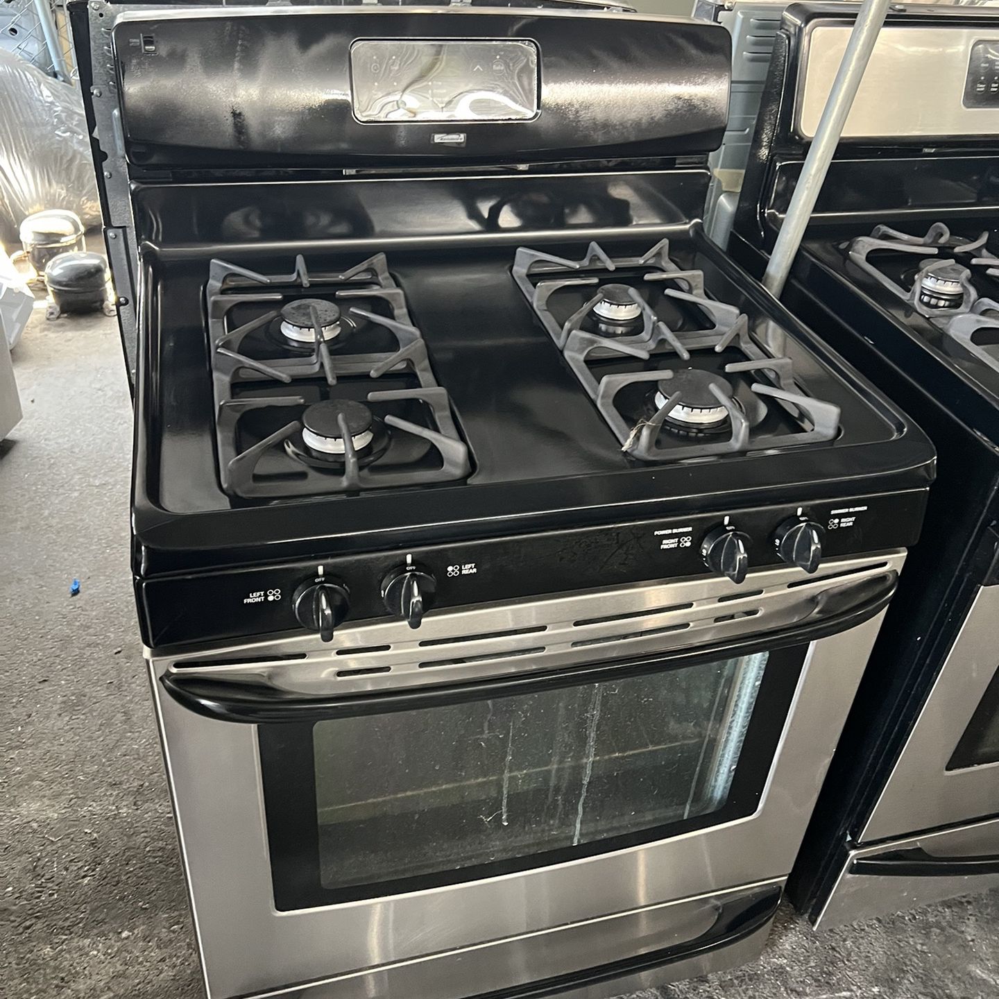 Silver Kenmore 4 Burners Stainless Steel Gas Stove We Deliver And Install👨🏻‍🔧🚚
