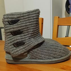 Bearpaw Sweater Boots Gray Women's 9 
